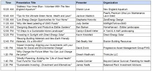 SLF Presentation-Schedule